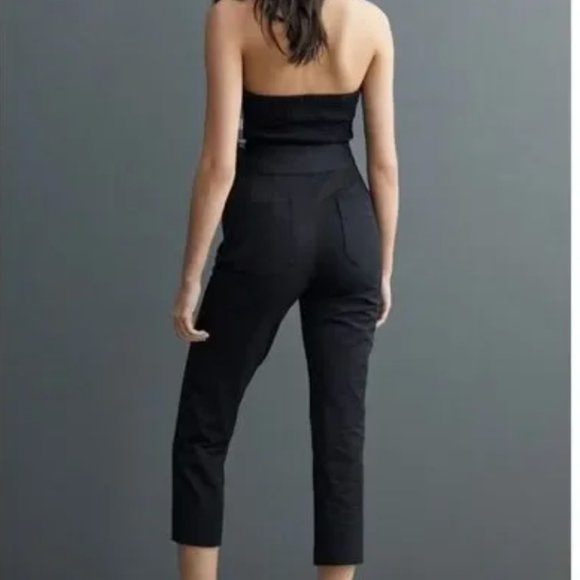 Anthro Maeve Grace Black Relaxed Capri - Picture 4 of 8